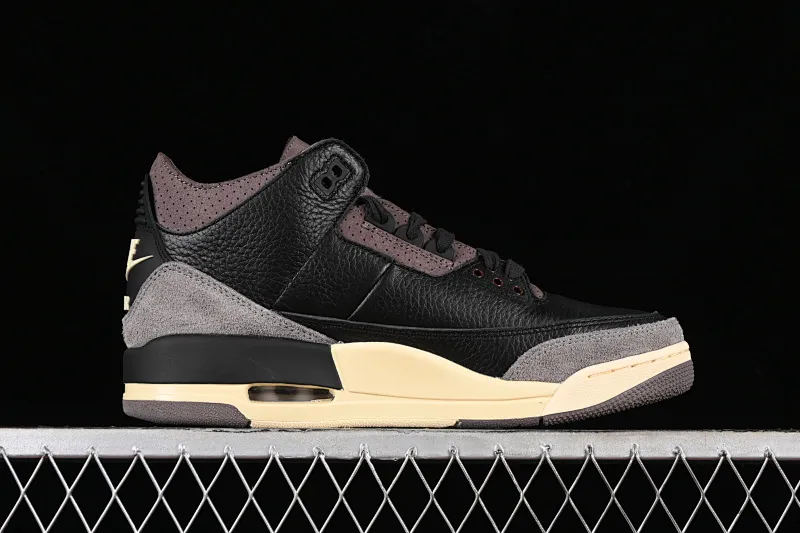 All categories Air Jordan Jordan series basketball shoes Air Jordan 3 foreign trade version A Ma Maniere x Air Jordan 3 Retro "Black" AJ3 Joe 3 joint model FZ4811-001
